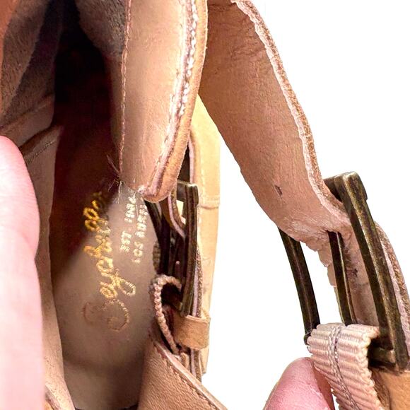 Seychelles Give It a Whirl Ankle Boots 8 Tan NWOT Buckle Ankle Booties Boho - Picture 7 of 7